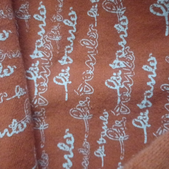 adidas rare burnt orange hoody has signature pattern of founder slouchy mensM - Picture 8 of 10